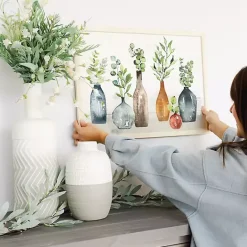 New Kirklands Home Vases with Greenery Framed Art Print