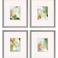 New Kirklands Home Verdure Abstract Framed Art Prints, Set of 4
