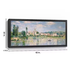Sale Kirklands Home Vetheuil in Summer Framed Canvas Art Print Blue
