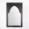Outlet Kirklands Home Victor Black Wood Vault Wall Mirror