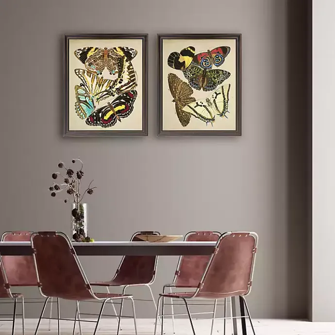 Discount Kirklands Home Vintage Butterflies I Framed Art Prints, Set of 2 Multi