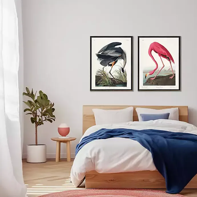 Sale Kirklands Home Vintage Flamingo Bookplate Framed Art Print
