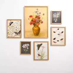 Hot Kirklands Home Vintage Floral Framed Art 6-pc. Gallery Set Multi