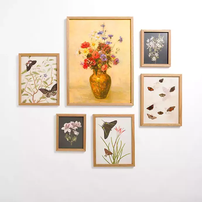 Hot Kirklands Home Vintage Floral Framed Art 6-pc. Gallery Set Multi