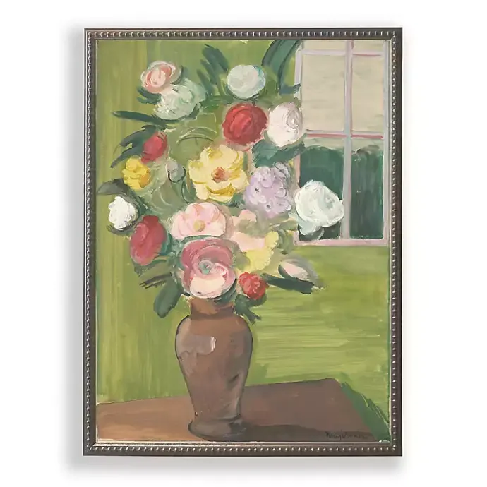 Hot Kirklands Home Vintage Floral II Beaded Framed Art Print