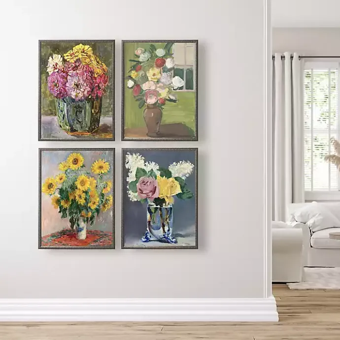 Hot Kirklands Home Vintage Floral II Beaded Framed Art Print