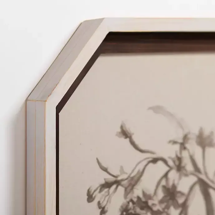 Discount Kirklands Home Vintage Floral Octagon Framed Art Print