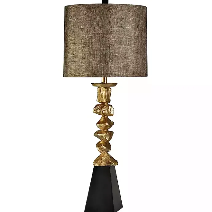 Online Kirklands Home Vintage Gold Nugget Table Lamp Brown