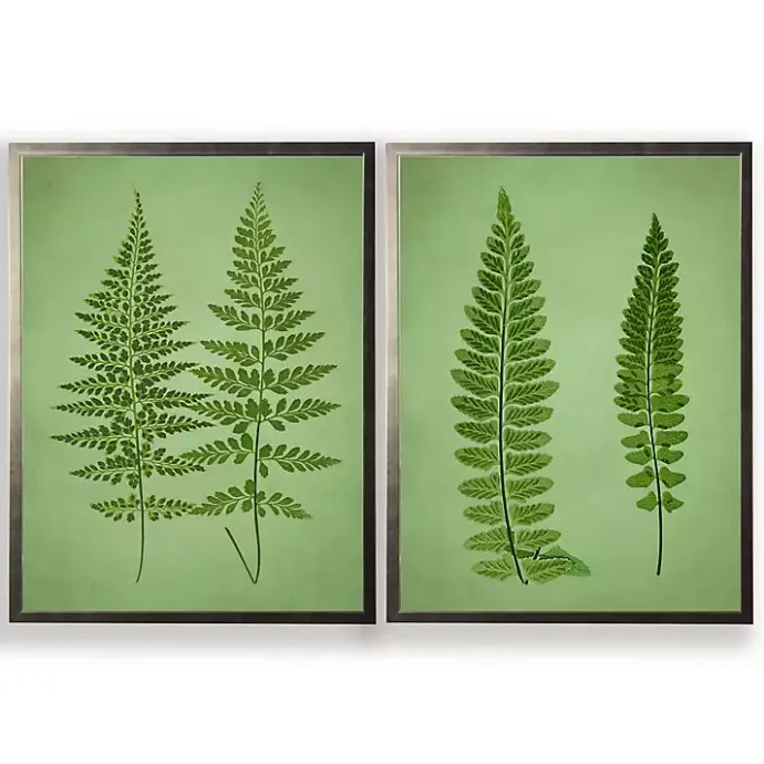 Hot Kirklands Home Vintage Ferns I Framed Art Prints, Set of 2 Green