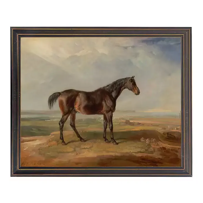 Discount Kirklands Home Vintage Horse Framed Art Print Brown