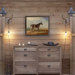 Discount Kirklands Home Vintage Horse Framed Art Print Brown