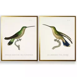 Online Kirklands Home Vintage Hummingbird II 2-pc. Framed Art Print Set