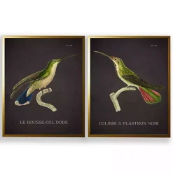 Online Kirklands Home Vintage Hummingbird IV 2-pc. Framed Art Print Set