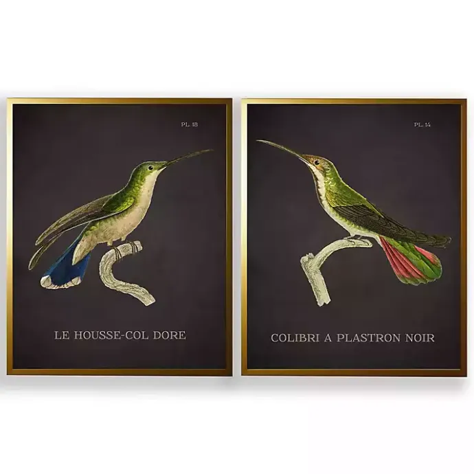 Online Kirklands Home Vintage Hummingbird IV 2-pc. Framed Art Print Set