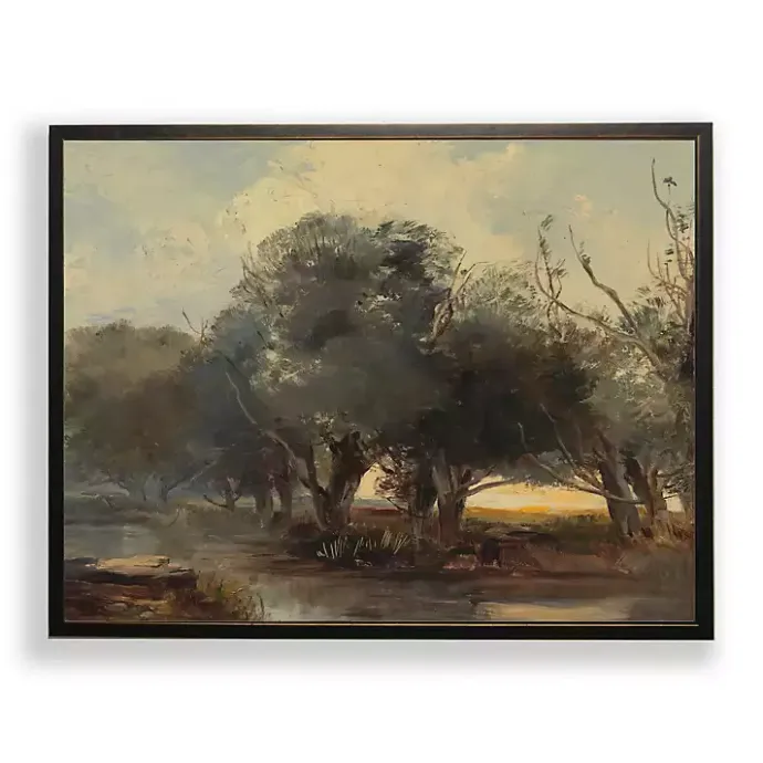 Online Kirklands Home Vintage Landscape Framed Art Print Green
