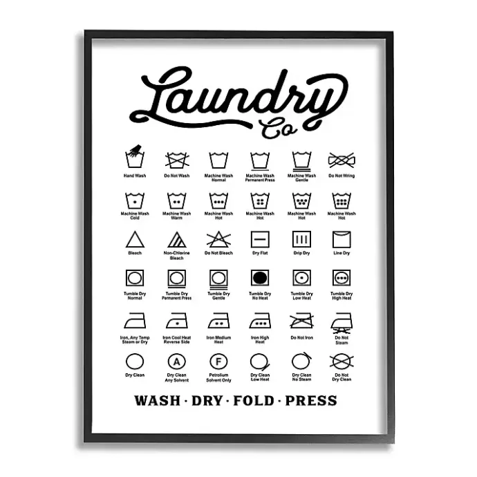 Discount Kirklands Home Vintage Laundry Chart Framed Wall Plaque