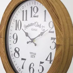 Discount Kirklands Home Vintage Pocket Watch Wooden Wall Clock