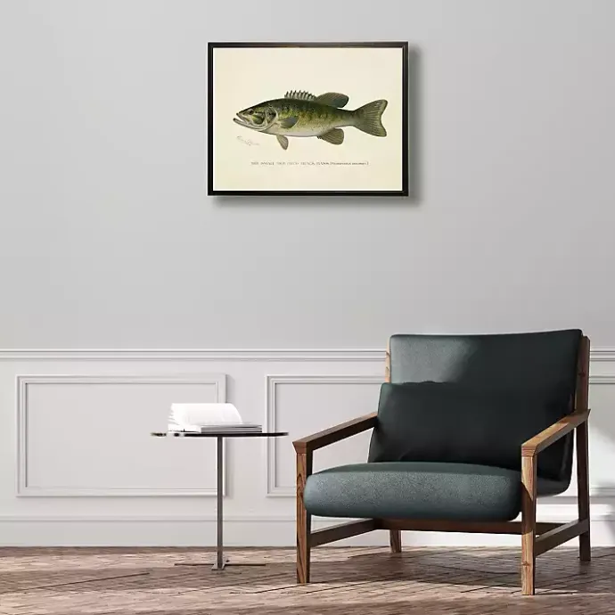 Online Kirklands Home Vintage Small Mouthed Bass Framed Art Print
