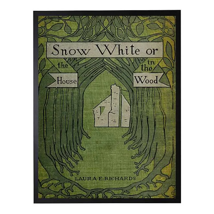 Online Kirklands Home Vintage Snow White Book Cover Framed Wall Art Green