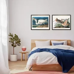 New Kirklands Home Vintage White Pelican With Fish Framed Art Print