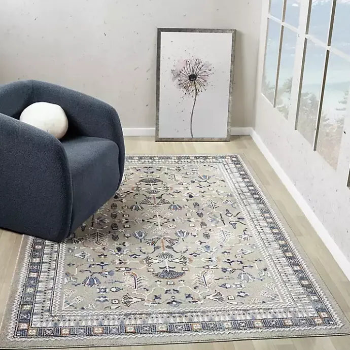 Sale Kirklands Home Vista Blue Beige Accent Rug, 2x3