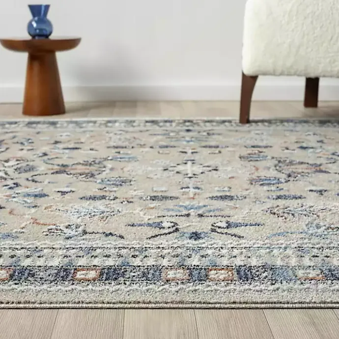 Sale Kirklands Home Vista Blue Beige Accent Rug, 2x3
