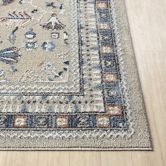 Sale Kirklands Home Vista Blue Beige Accent Rug, 2x3