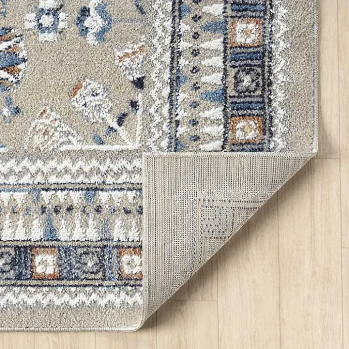 Sale Kirklands Home Vista Blue Beige Accent Rug, 2x3