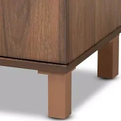 Sale Kirklands Home Walnut Slim Shoe Storage Cabinet Brown
