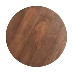 Sale Kirklands Home Walnut Round Talen Accent Table Brown