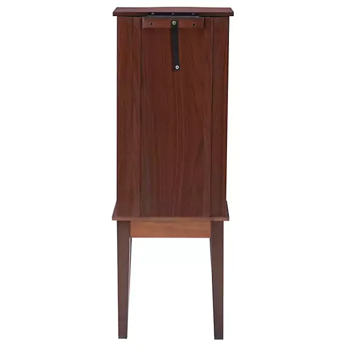 New Kirklands Home Walnut Wood 6-Drawer Maddie Jewelry Armoire Brown