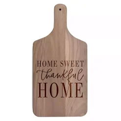 Kirklands Home Walnut Wood Home Sweet Thankful Home Cutting Board Brown