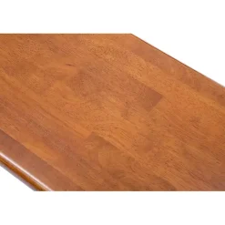 New Kirklands Home Walnut Wooden Dining Bench Brown