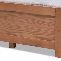Best Kirklands Home Walnut Wooden 3-Drawer Platform Bed Brown