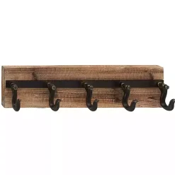 Sale Kirklands Home Warm Brown Industrial Iron Wall Hooks