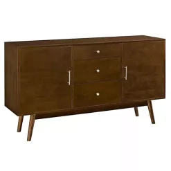 Hot Kirklands Home Warm Brown Mid-Century Modern Storage Console
