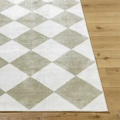 Best Kirklands Home Warm Gray Checkered Area Rug, 5x7