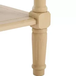Outlet Kirklands Home Warm Natural 2- Drawer Samantha Console Table Tan