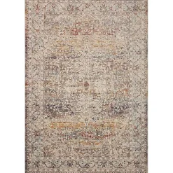 New Kirklands Home Warm Neutral Lucca Area Rug, 7x10