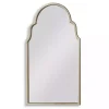 New Kirklands Home Warm Silver Arched Wall Mirror