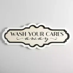 Online Kirklands Home Wash Your Cares Away Wall Plaque