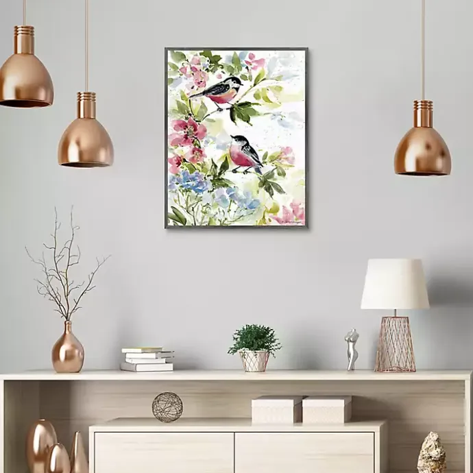 Sale Kirklands Home Watercolor Birds I Framed Canvas Art Print