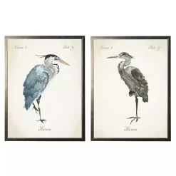 Hot Kirklands Home Watercolor Herons Framed Art Prints, Set of 2