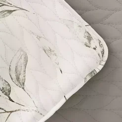 New Kirklands Home Watercolor Leaves Reversible 2-pc. Twin Quilt Set