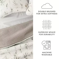 New Kirklands Home Watercolor Leaves Reversible 2-pc. Twin Quilt Set