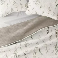 Kirklands Home Watercolor Leaves Reversible 3-pc. King Quilt Set