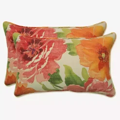 Hot Kirklands Home Watercolor Primrose Lumbar Pillows, Set of 2