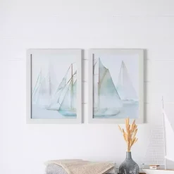 Discount Kirklands Home Watercolor Sailboats Framed Art Prints, Set of 2 Multi