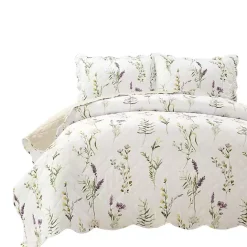 New Kirklands Home Watercolor Wildflower 3-pc. King Quilt Set