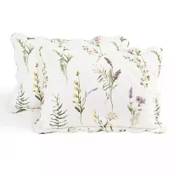 New Kirklands Home Watercolor Wildflower 3-pc. King Quilt Set